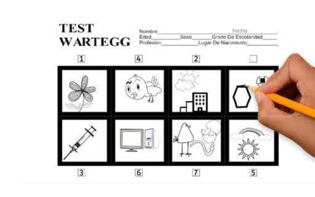 En la imagen se ve el test de warteg resuelto correctamente 8 cuadros.